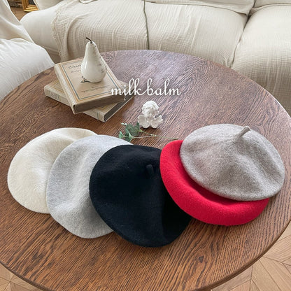 milkbalm wool beret