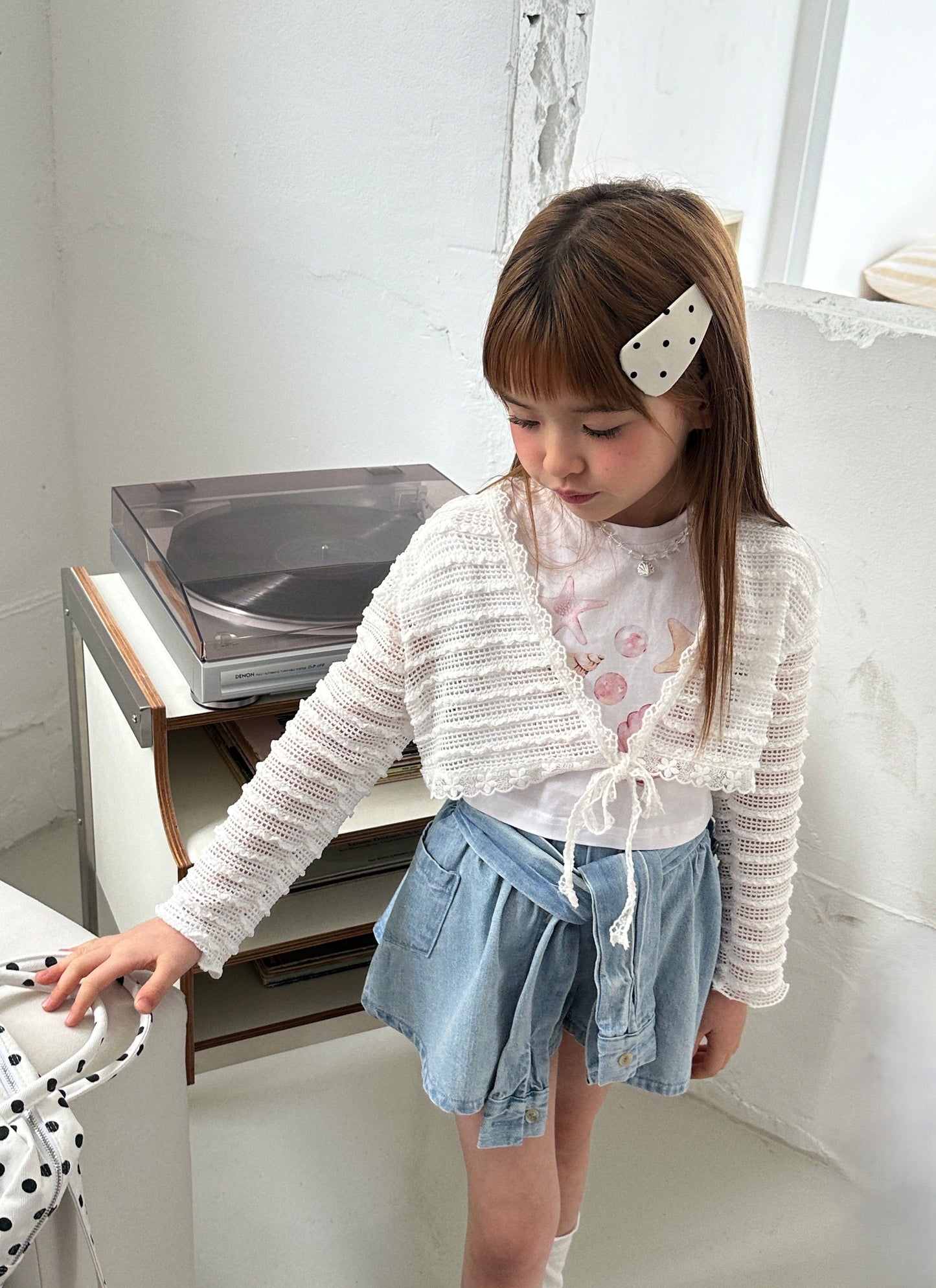 ELLYMOLLY ruffle bolero (90-145cm)