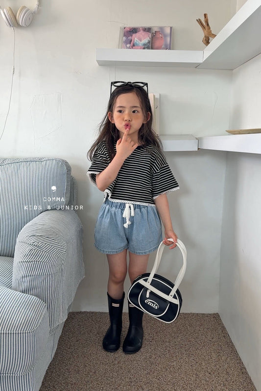 COMMA lace border tee (95-160cm)