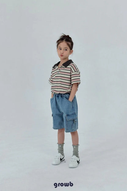 Growb Track Collar Tee (90-155cm)
