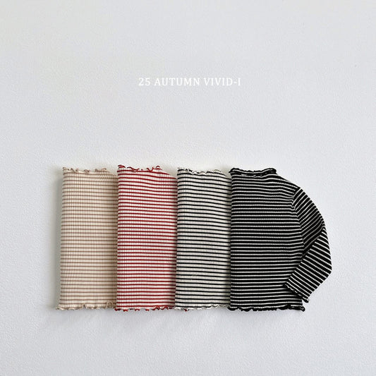Vividi 木耳領條紋上衣 (75-135cm)