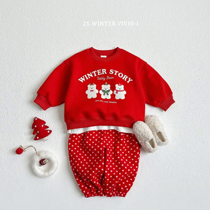 Vivid 抓絨圖案縮口褲 (75-135cm)