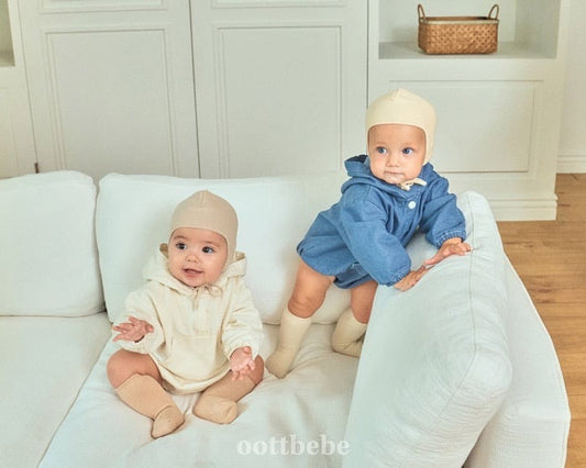 oottbebe stitch hood suit(3-12m)