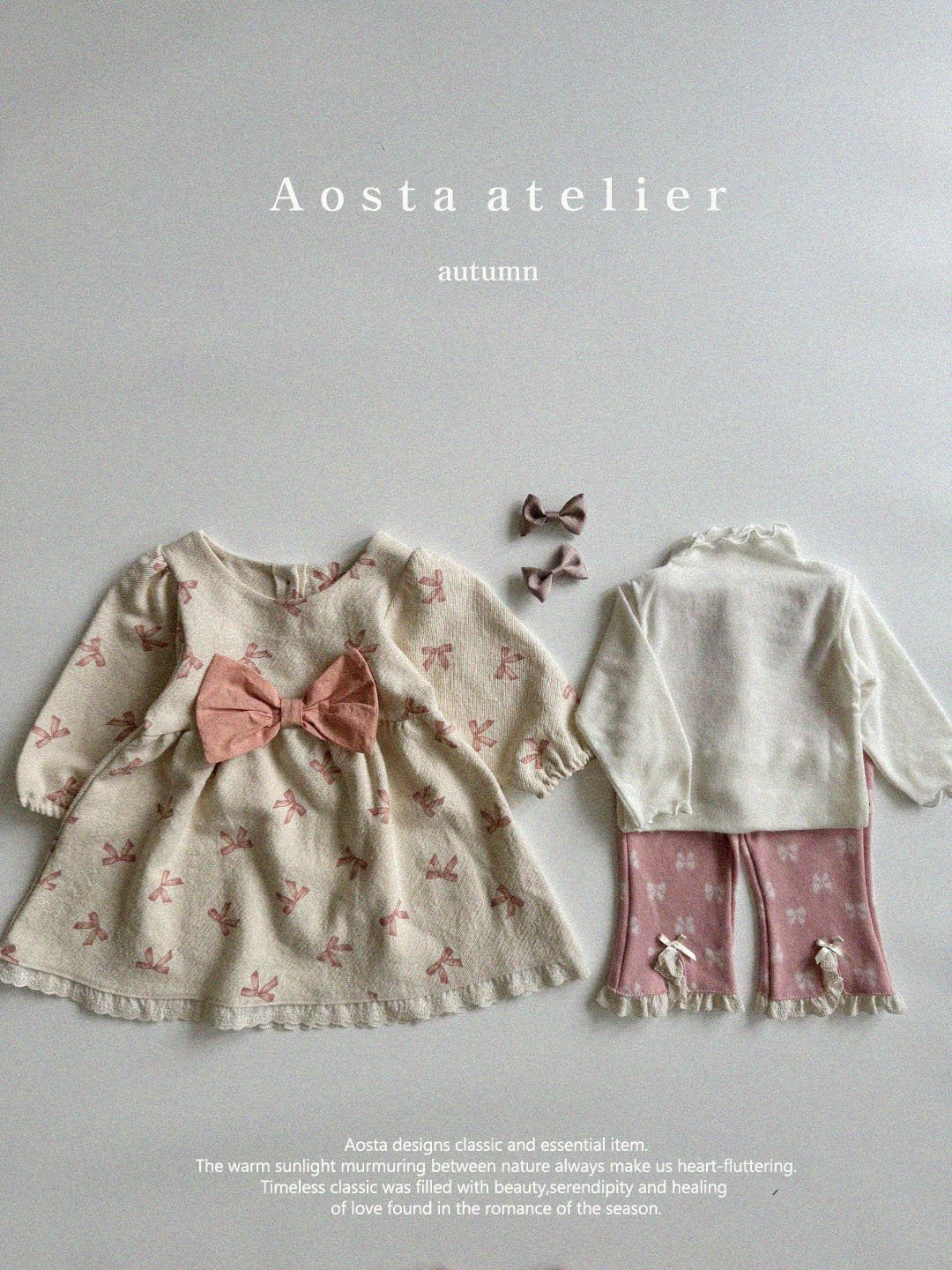 Aosta ribbon dress (~70-115cm)