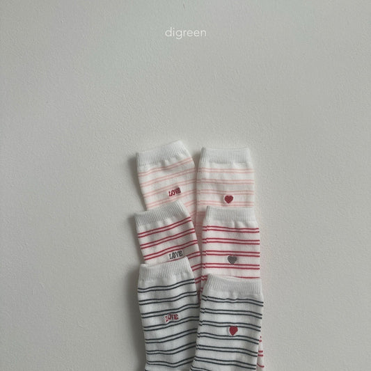 digreen st love socks (12-23cm)