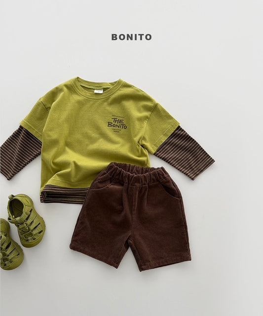 bonito short sleeve layered tee (~80-140cm)