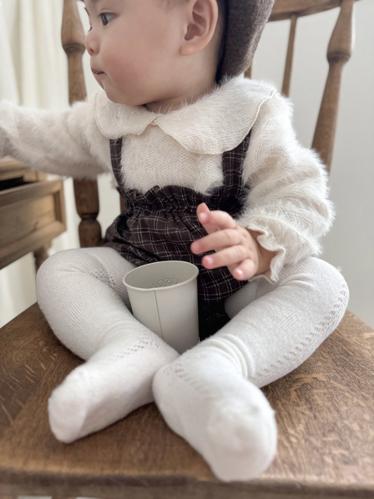 mimi market angora collar tee (70-85cm)