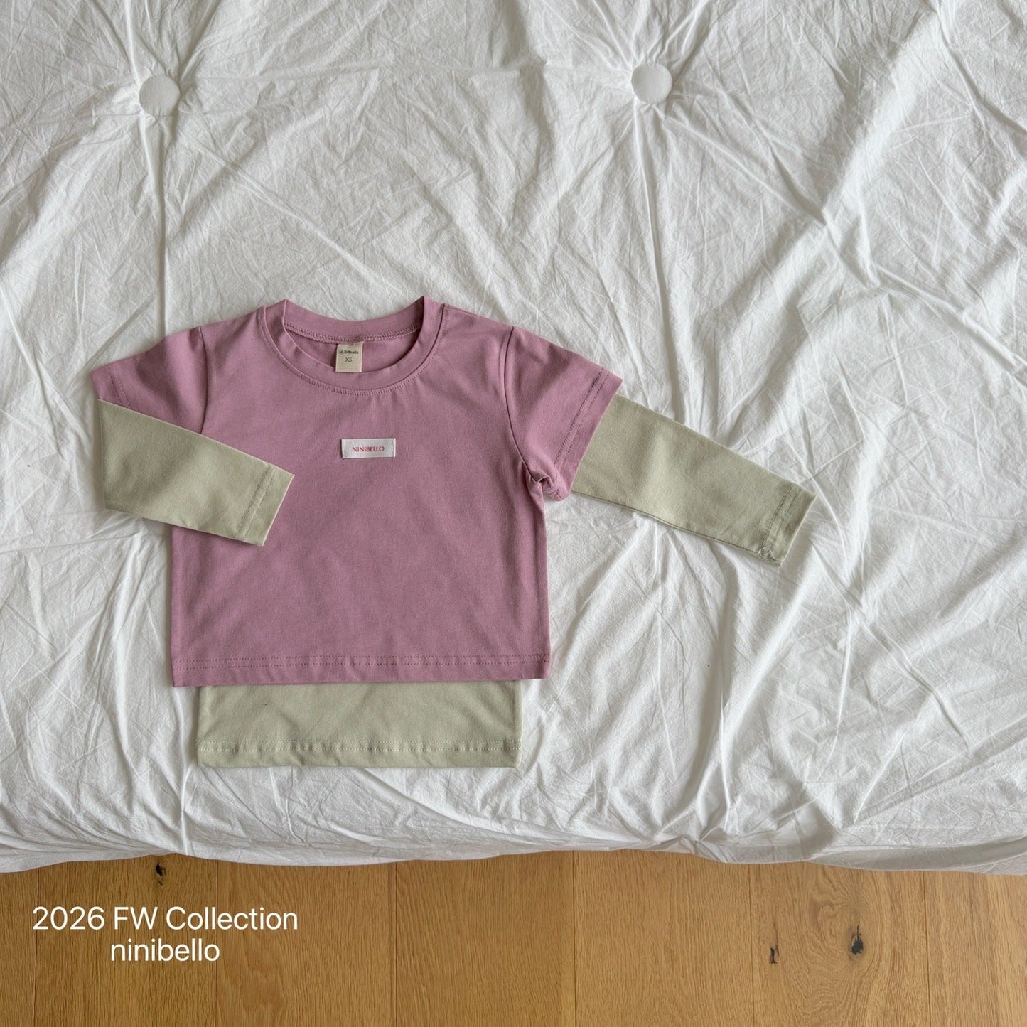 ninibello layered short sleeve set (80-130cm)
