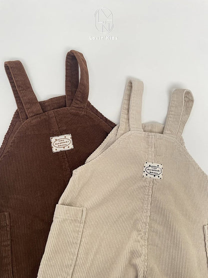 lovin corduroy suspender 6part pants (80-125cm)