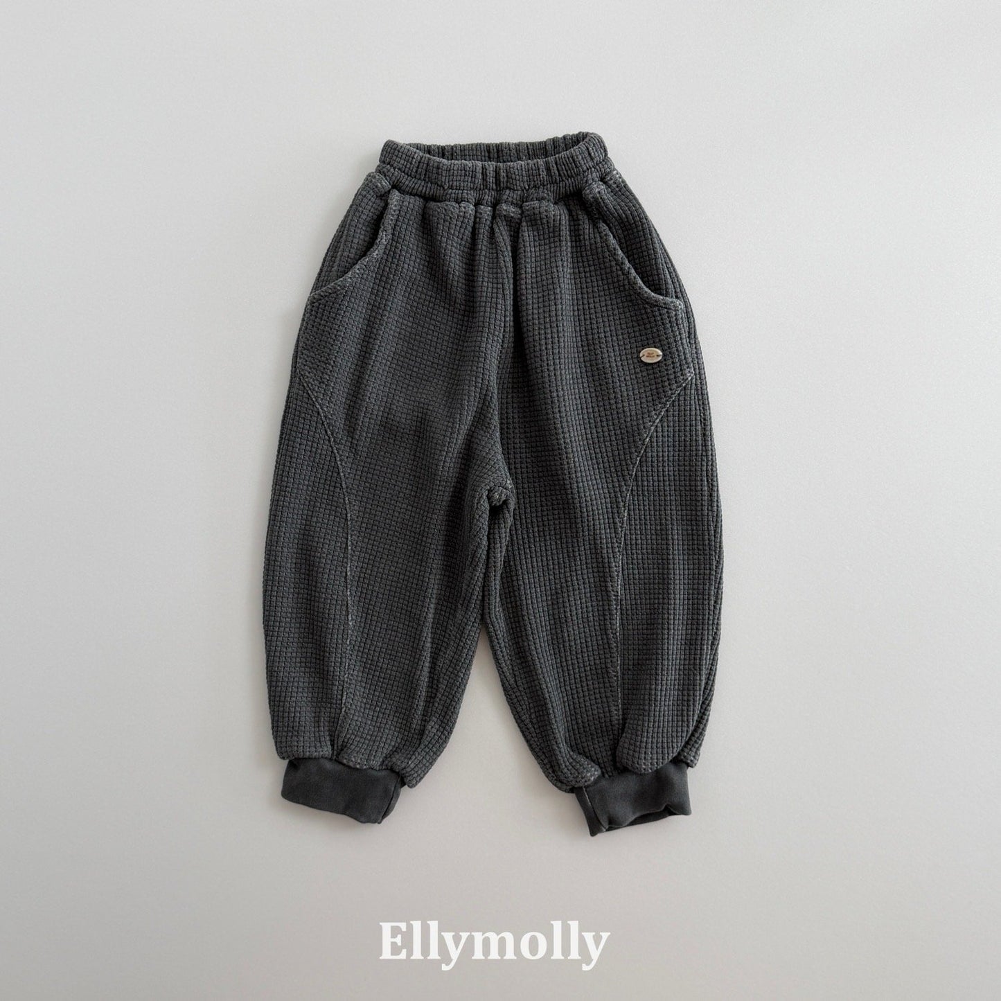 ELLYMOLLY king wafflement jogger pants (90-160cm)