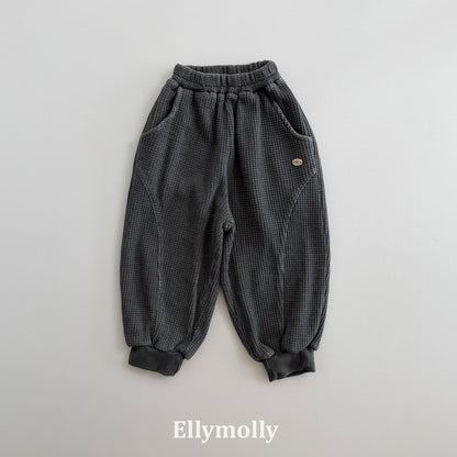 ELLYMOLLY king wafflement jogger pants (90-160cm)