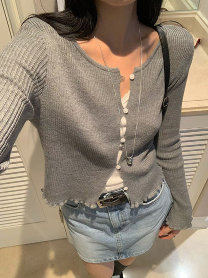 2way坑條卷卷上衣 *共4色