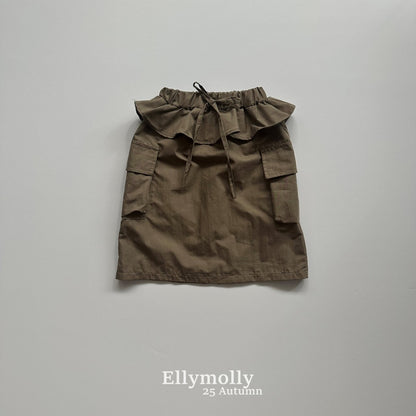 ELLYMOLLY antique frill skirt (90-145cm)