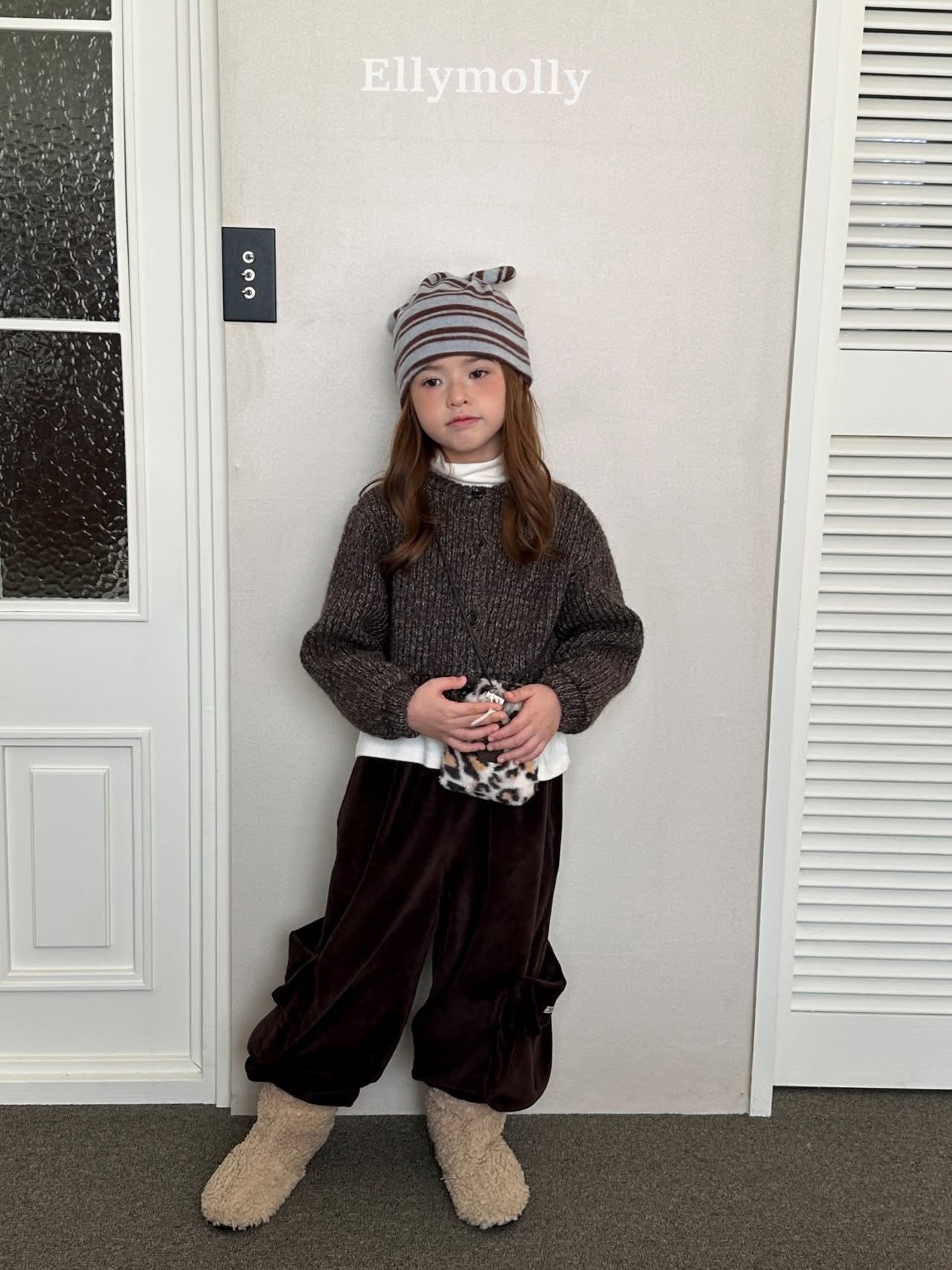 EllyMolly 立體側口袋工裝褲 (90-160cm)