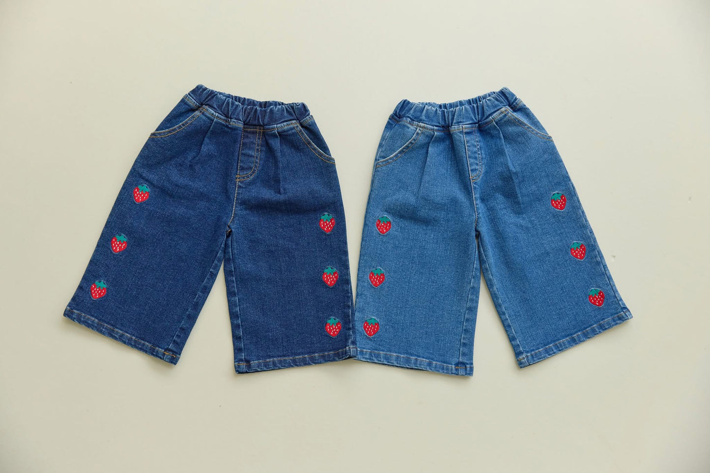 Orangemom 草莓牛仔長褲 (95-140cm)