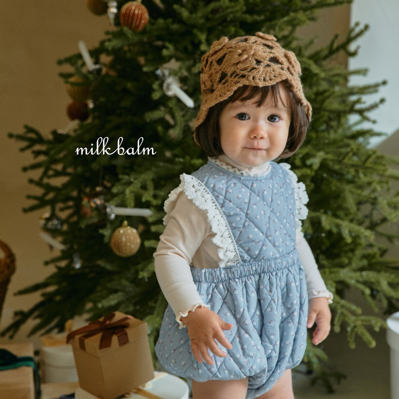 milkbalm laura quilting suit (3-18m)