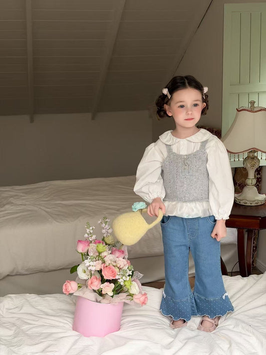 aiai anne white blouse (95-140cm)