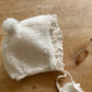 hibyebebe snowflake fur bonnet