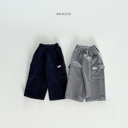 bonito soft terry cargo pants (~80-140cm)
