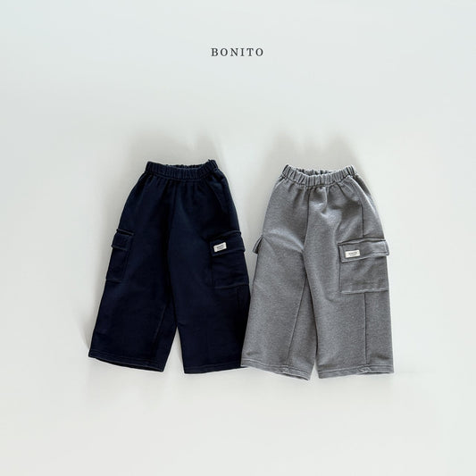 bonito soft terry cargo pants (~80-140cm)