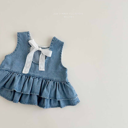 melikey ribbon cancan sleeveless bl (~80-140cm)