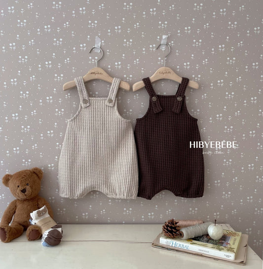 hibyebebe waffle body suit (75-90cm)