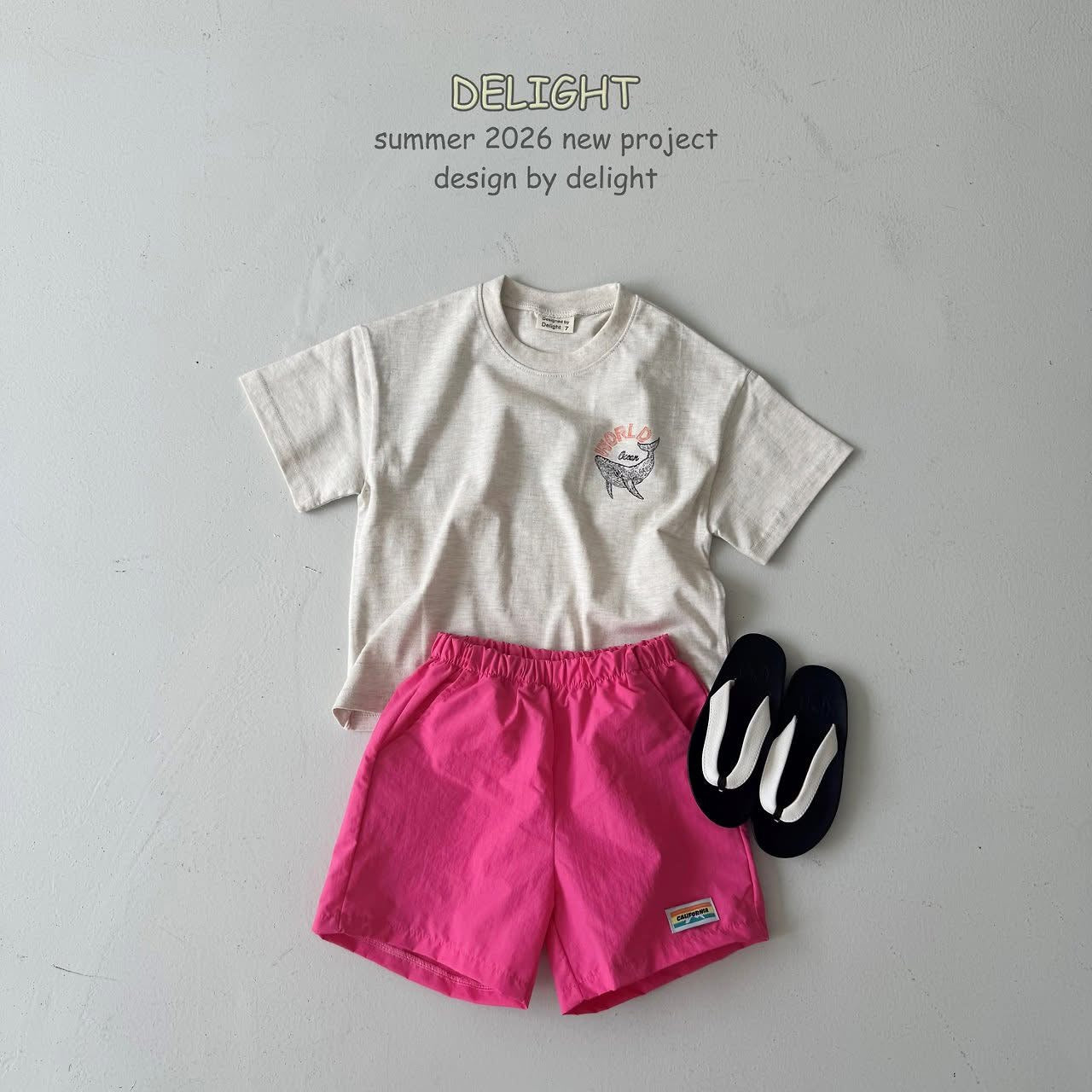 Delight 親子款The world海豚Tee (85-148cm)