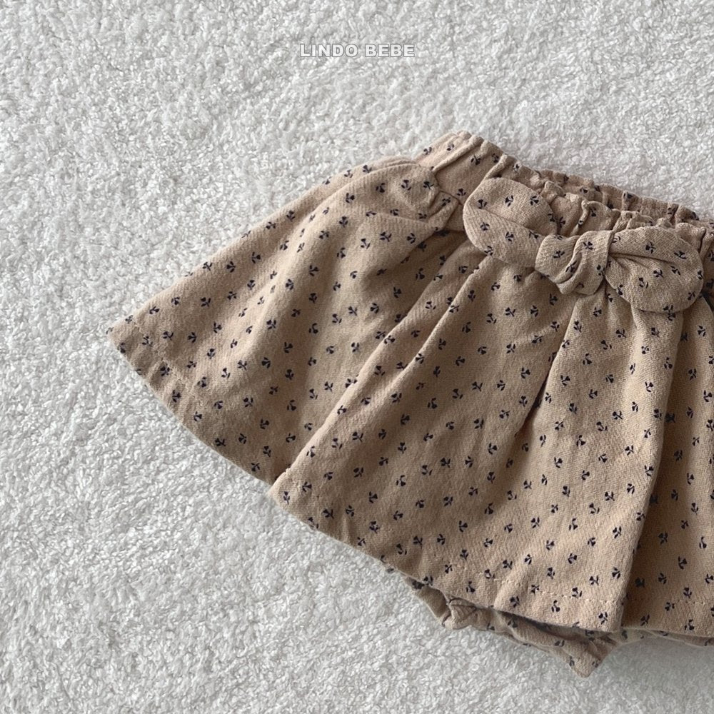 LINDO mini ribbon skirt bloomer(3-18m)