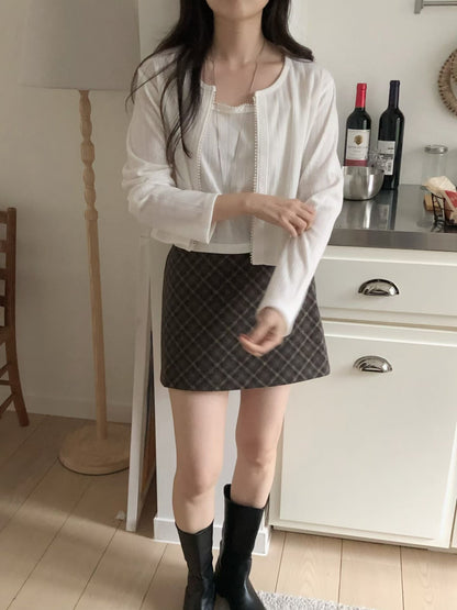 小珍珠外套set *共2色