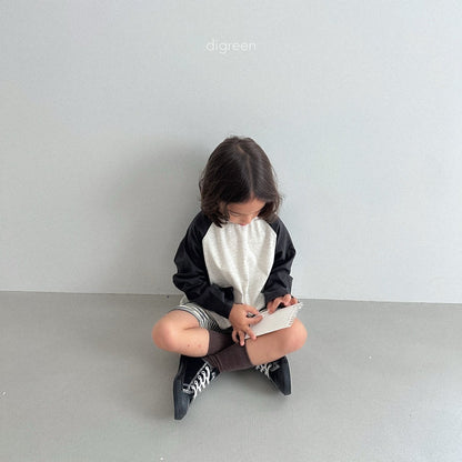 digreen slit raglan t-shirt (90–130cm)