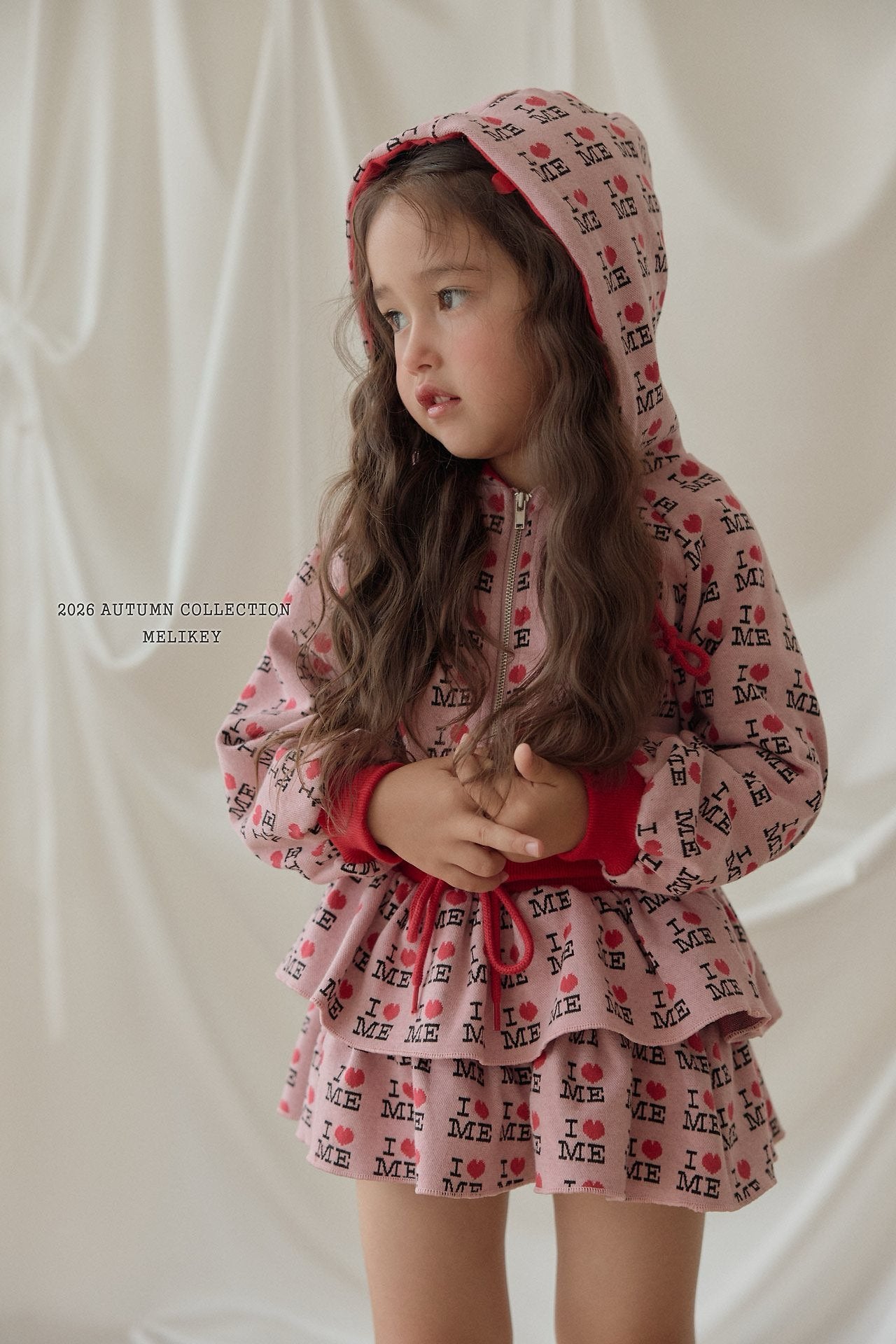 melikey love me zip-up hoodie (~80-140cm)