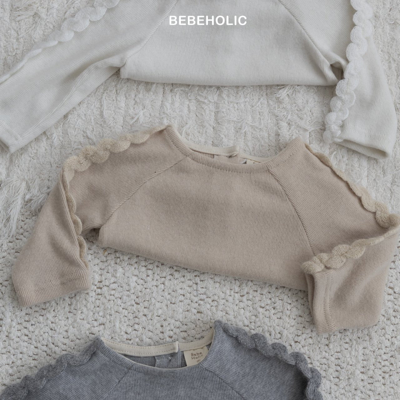 bebeholic wave sleeve tee (3-18m)