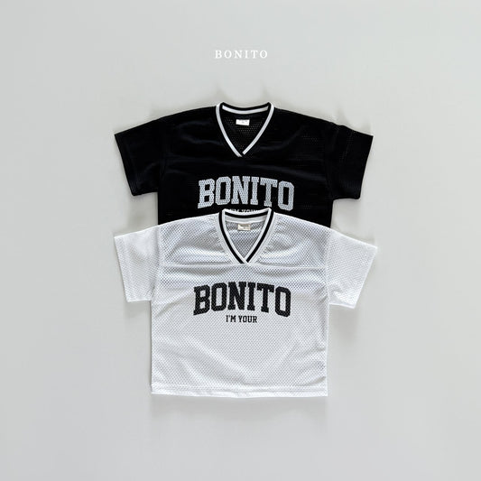 bonito bonito mesh v neck tee (70-140cm)