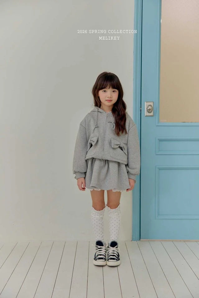 melikey ribbon pocket hoodie (~80-140cm)