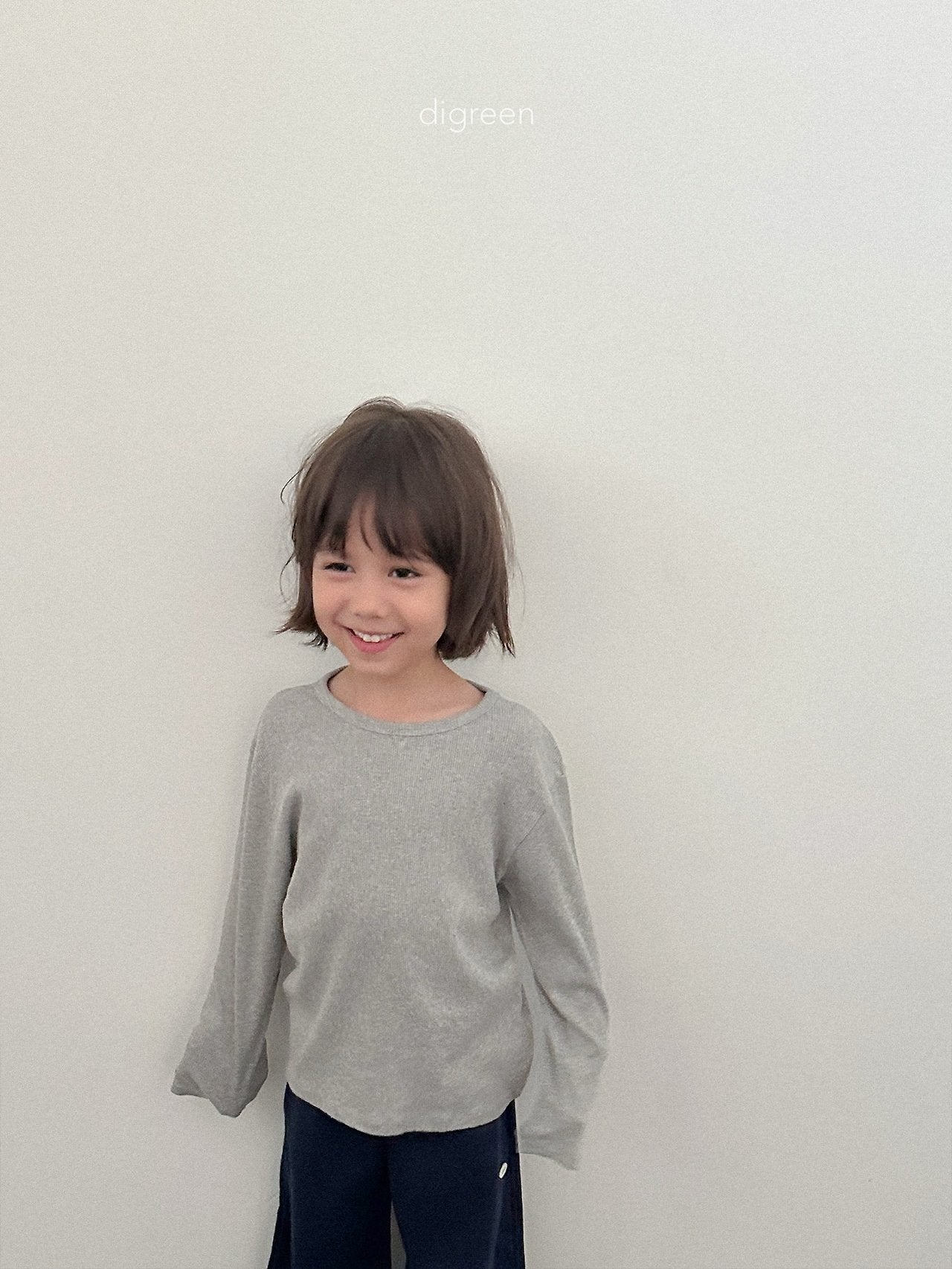 digreen hug ribbed tee (85-130cm)