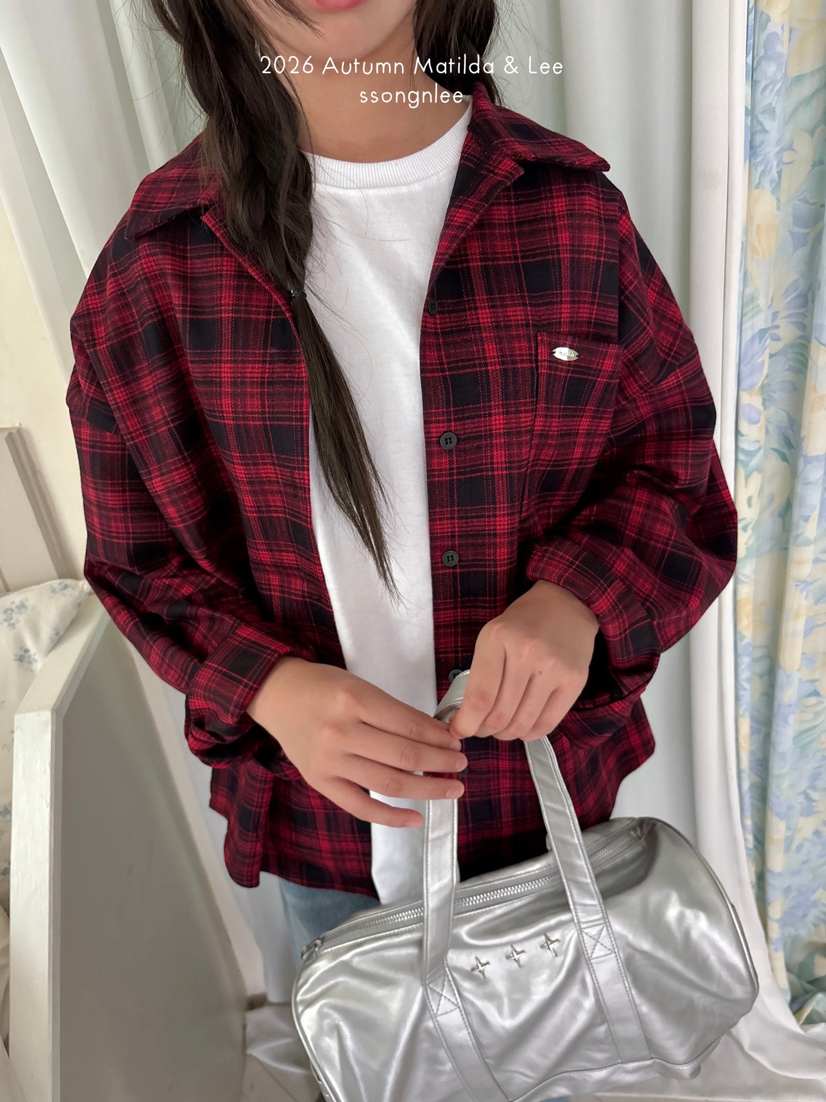 matilda&lee about check shirt (85-165cm)