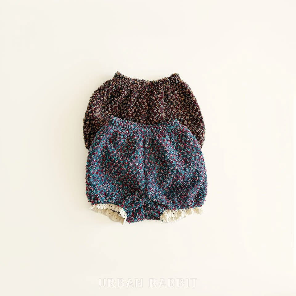 Urban Rabbit 毛圈蕾絲混色短褲 (80-140cm)