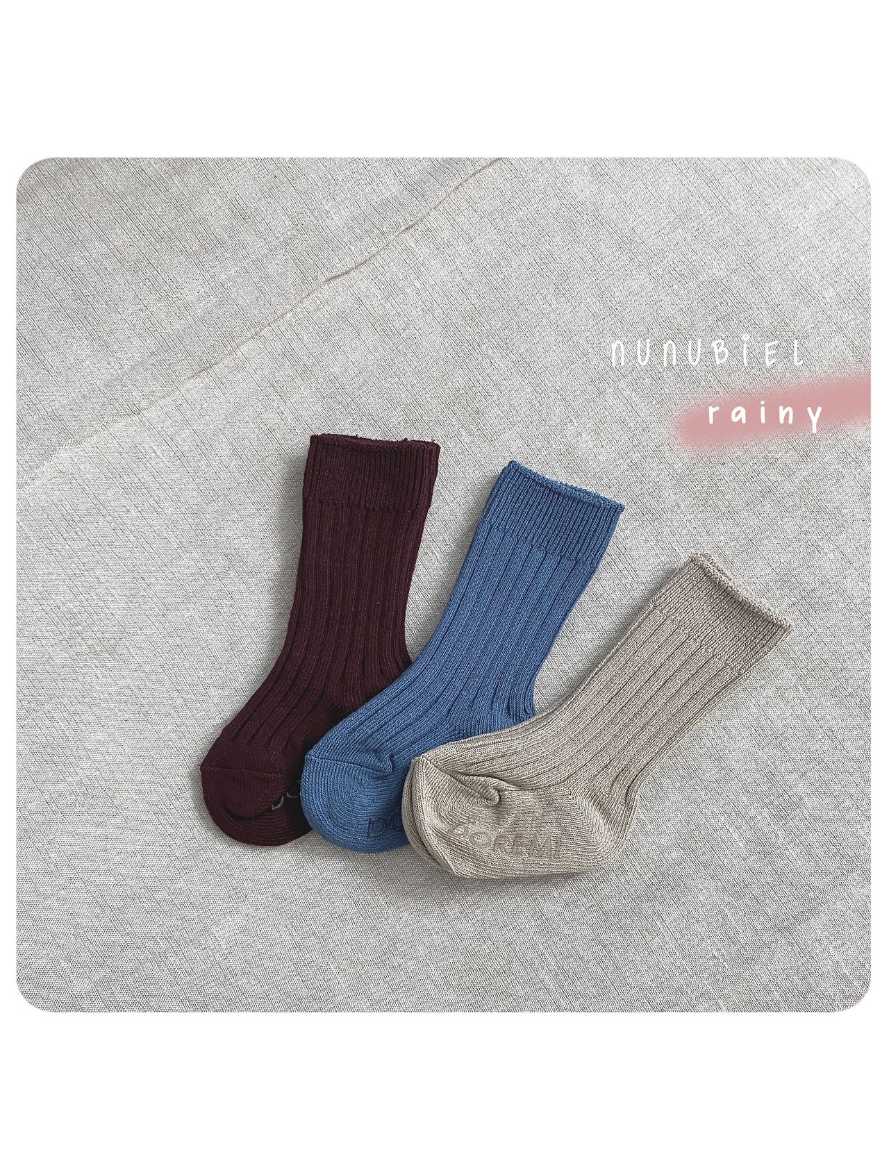 nunubiel long rib socks (~10-20cm)