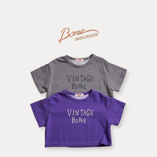 Boneoune vintage bone short tee (80-152cm)