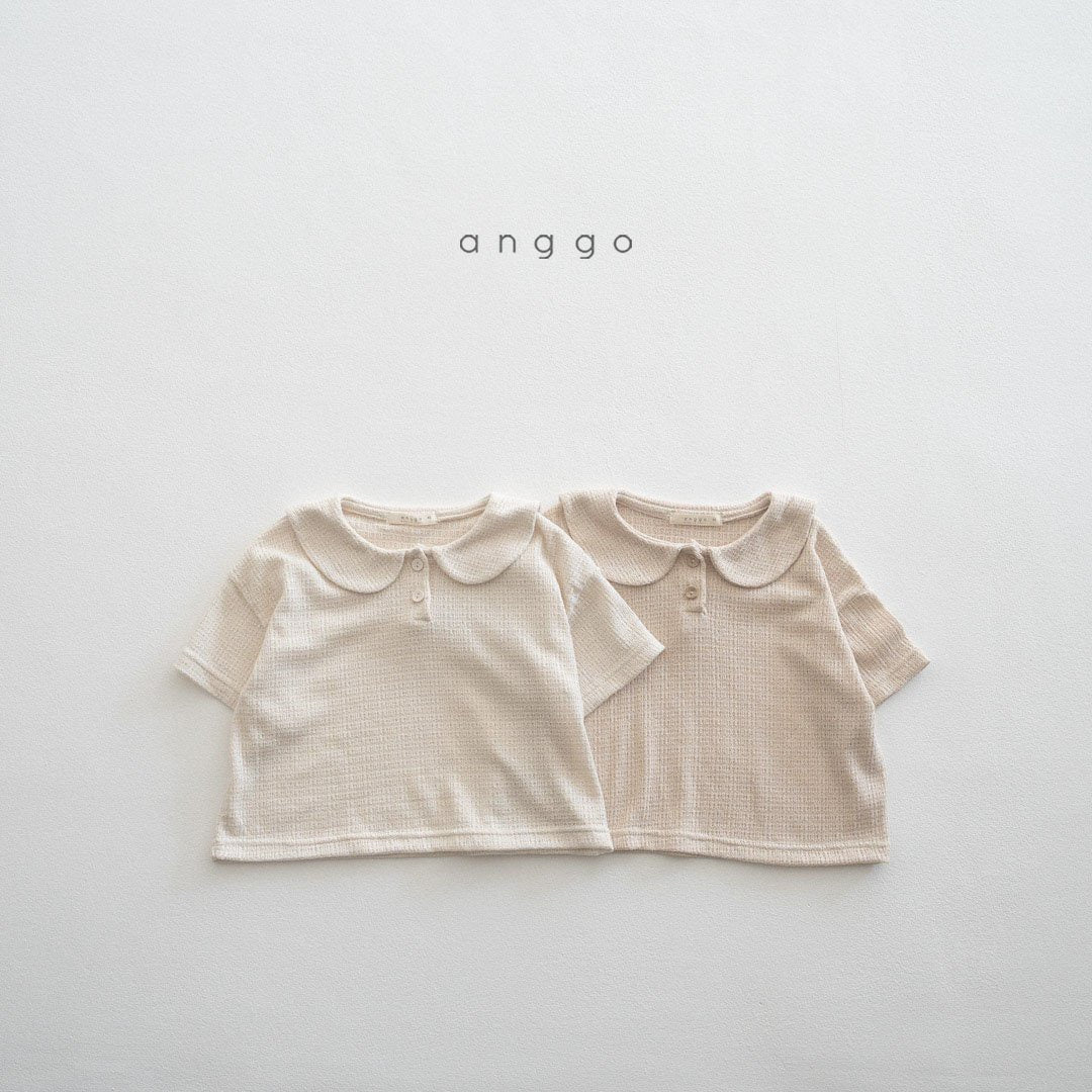 anggo wafer collar t-shirt (80-120cm)