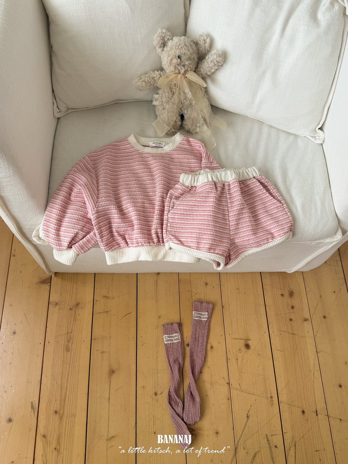 BANANAJ knit striped pants (80-135cm)