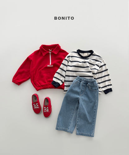 bonito collar half zip-up (~80-140cm)