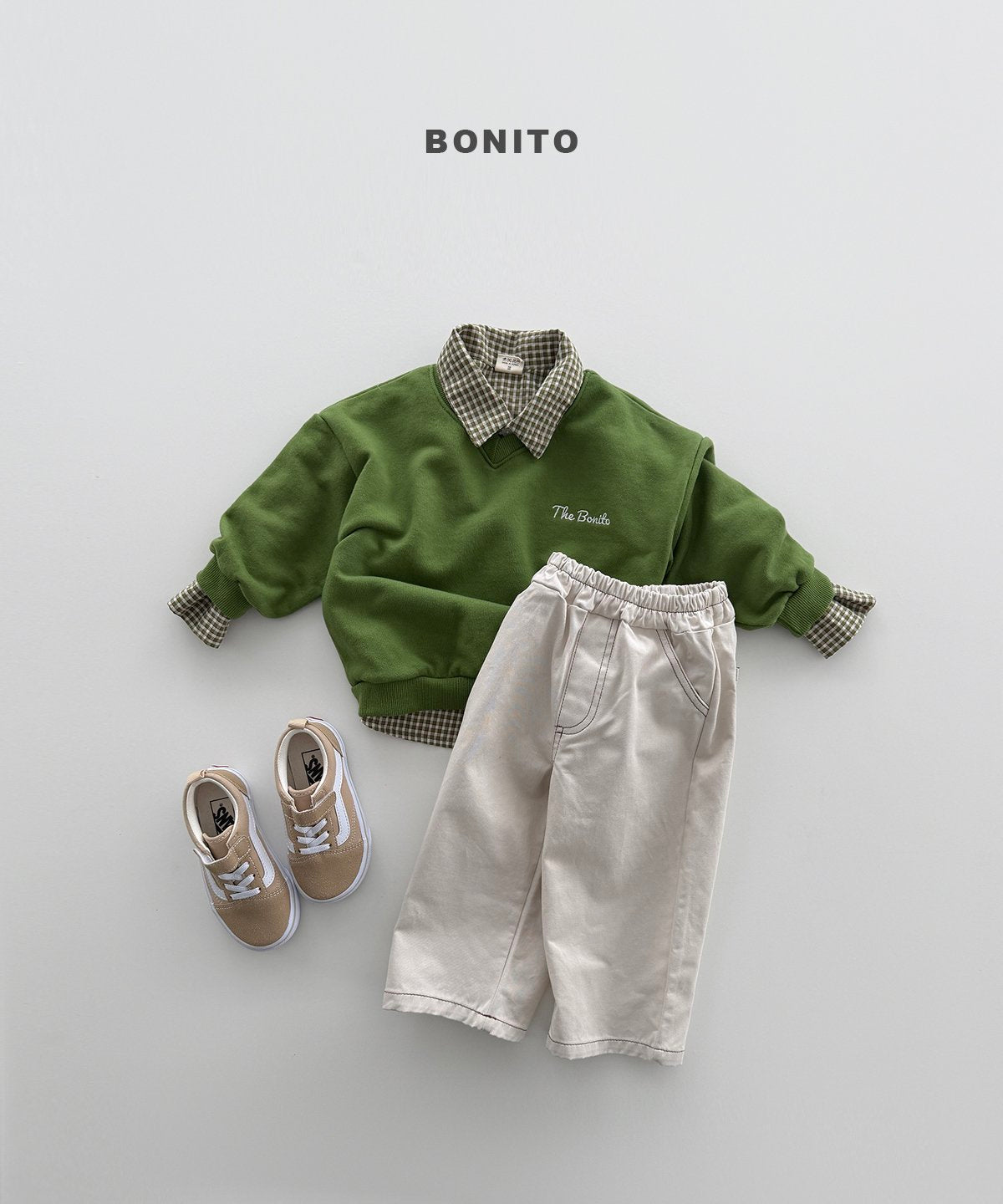 bonito check shirt (~80-140cm)