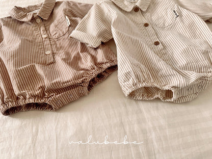valubebe stripe shirt suit (6-18m)