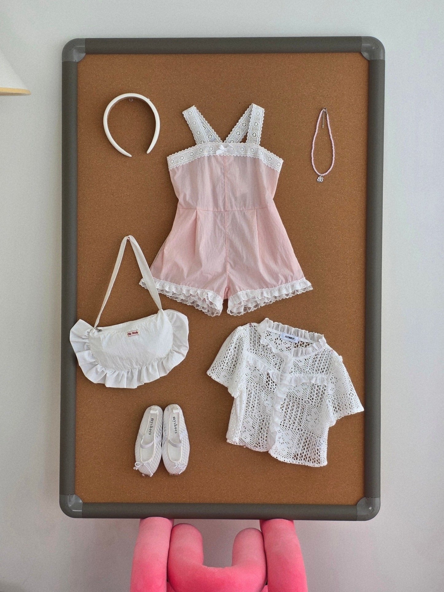 ELLYMOLLY rosy crochet bl (90-145cm)