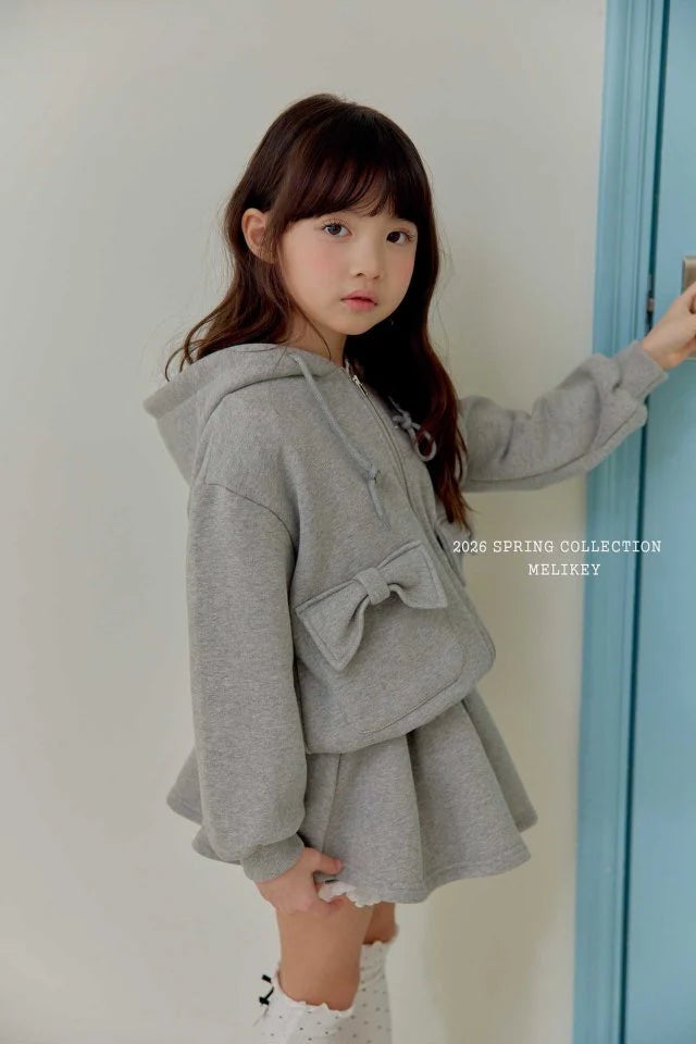 melikey ribbon pocket hoodie (~80-140cm)