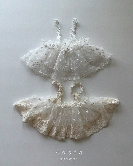 Aosta lace strap bustier