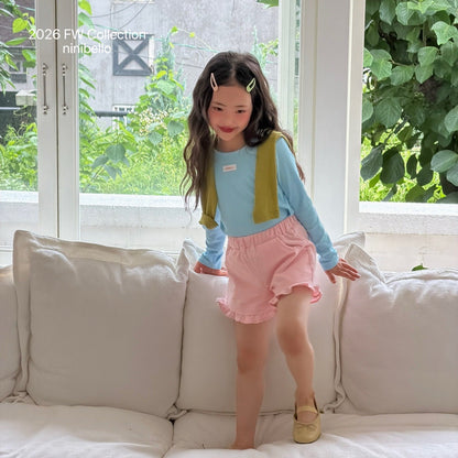 ninibello heart corduroy frill pants (80-130cm)