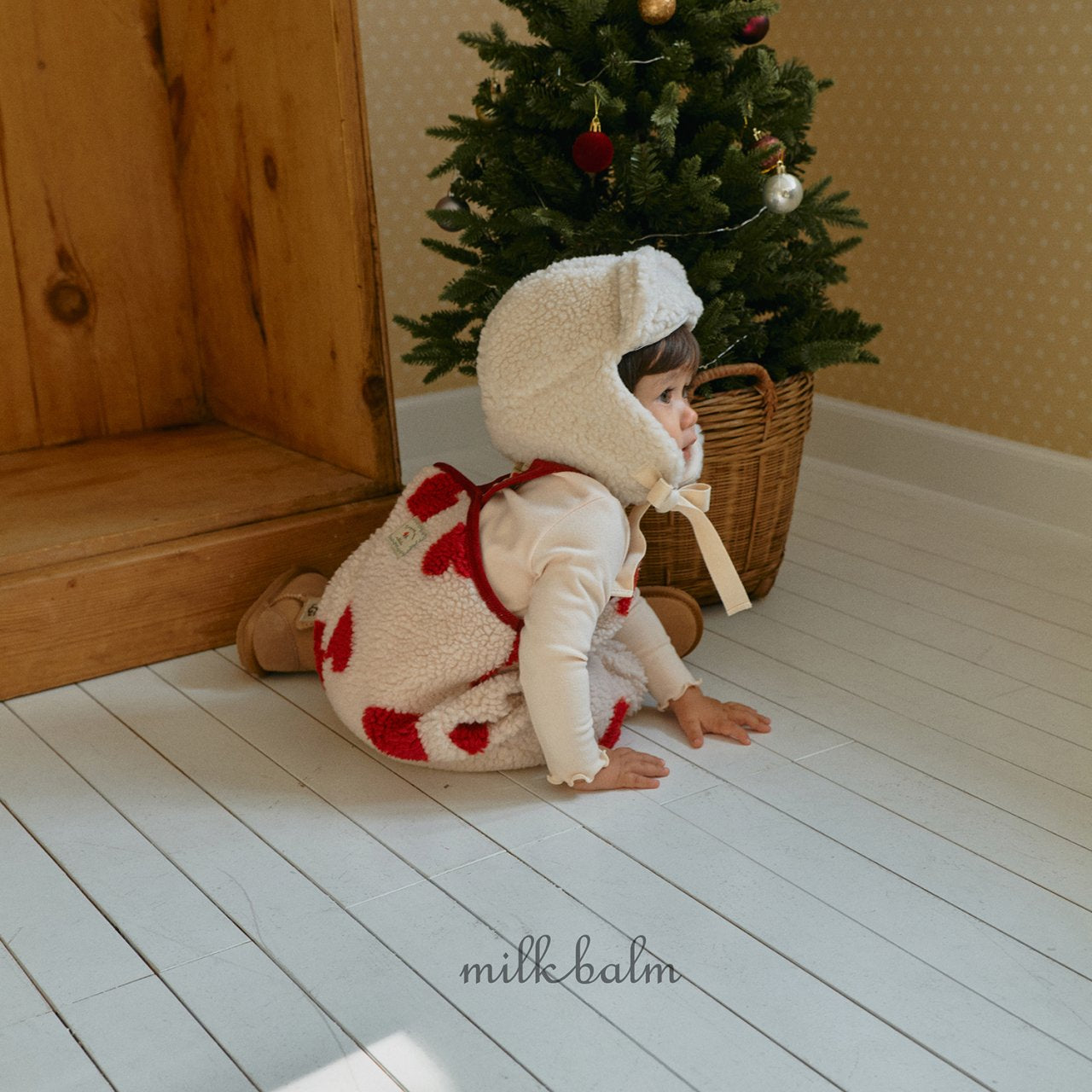 milkbalm cotton candy earflap hat