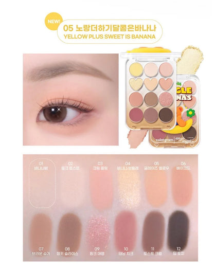 Colorgram X WiggleWiggle 12色眼影盤🐻